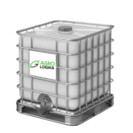 Biogumusas Balto ir pilko plastiko bei metalo kubinės formos konteineris su metaliniu rėmu,