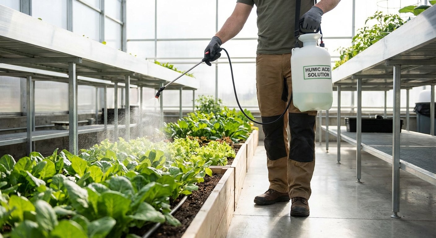 Huminės rūgštys panaudojimas sodininko rankose