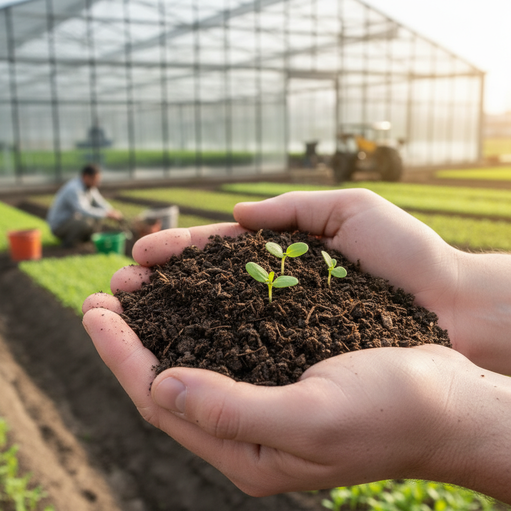 Organinių trąšų poveikis geram dirvožemiui ir augalų daigams