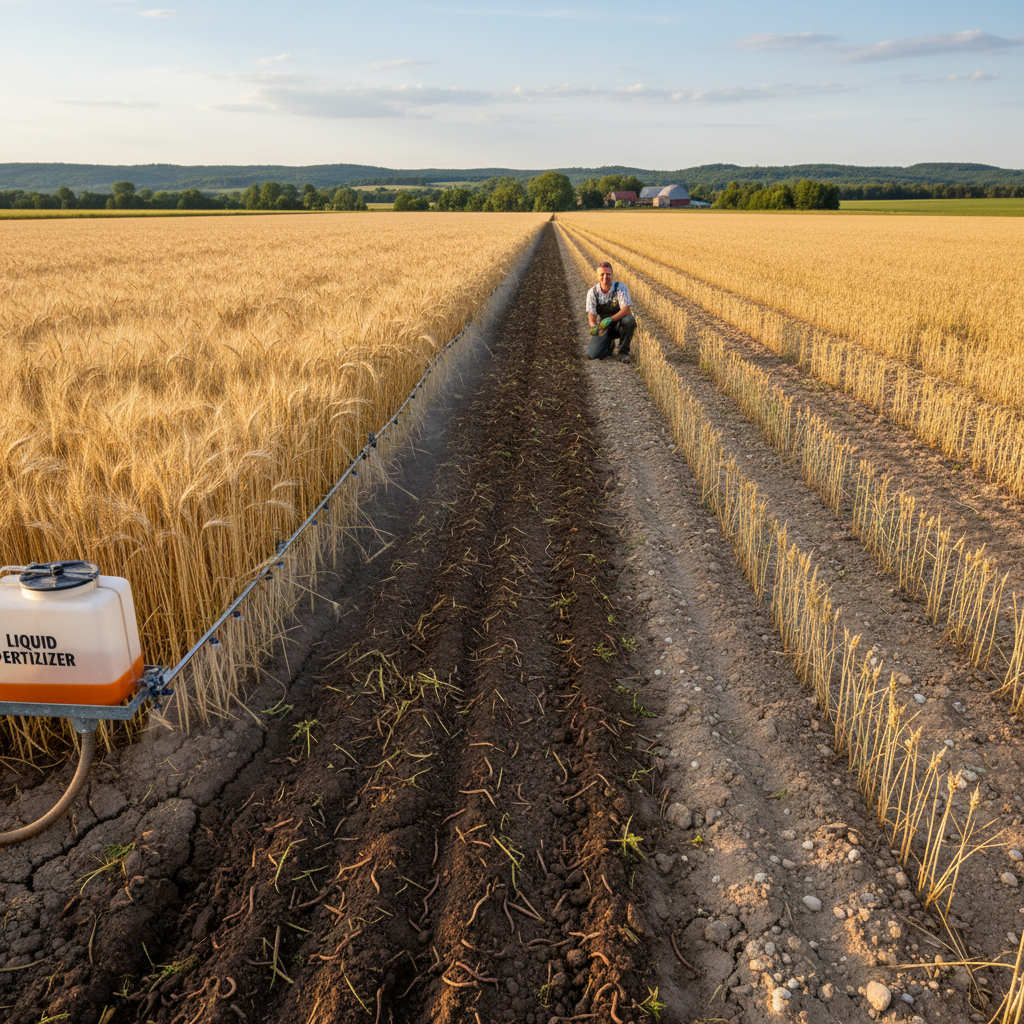 Derlius ir dirvos kokybės gerinimas naudojant skystas trąšas